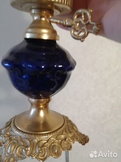 Лампа настольная. Винтаж Европа. Рабочая