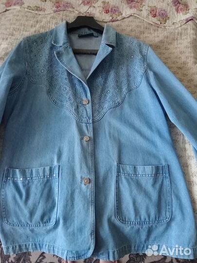 Джинсовый пиджак женский