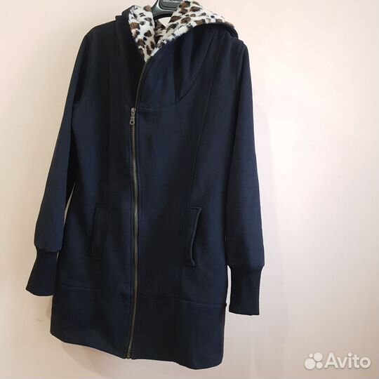 Худи Зипка Черно Леопардовая S M L +