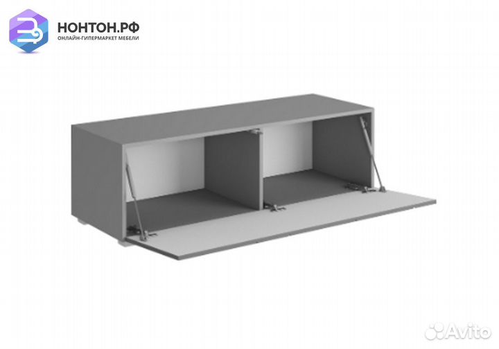 Тумба под тв Гранж тм-003 серый шифер / матовый гр