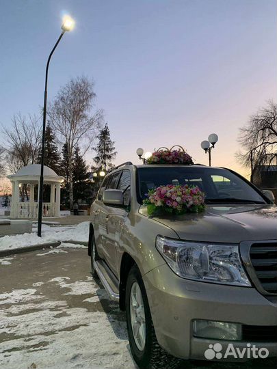 Свадебное украшение на машину (авто) 4