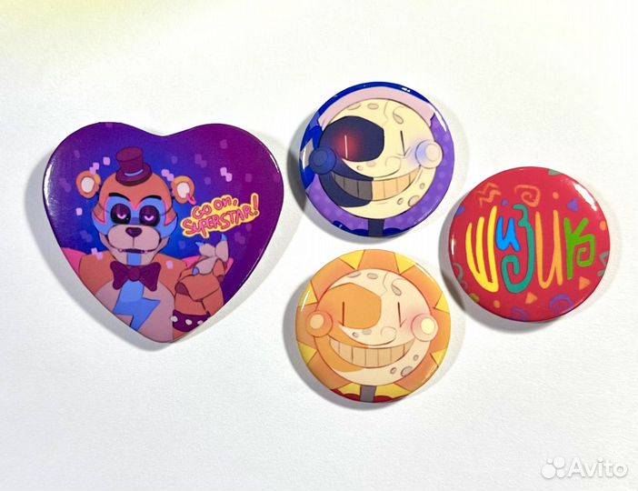 Значок Фнаф Fnaf Security Breach Глэмрок Фредди