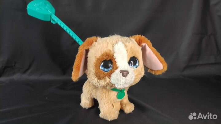 Милая говорящая игрушка собачка с поводком