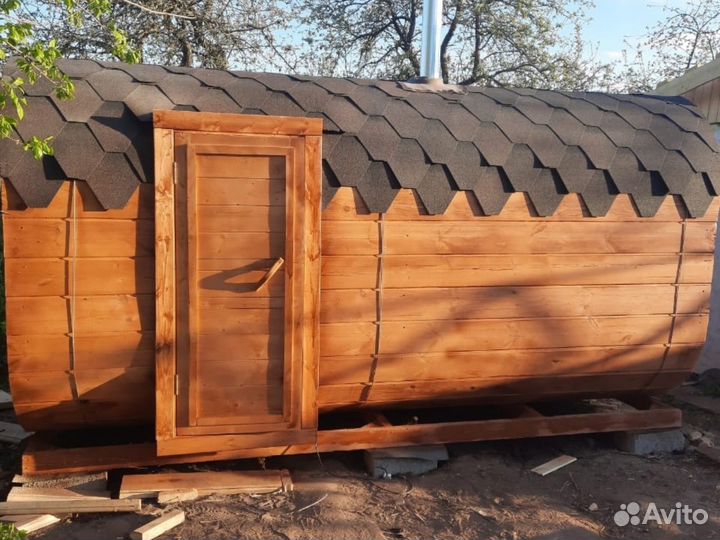 Баня-бочка квадро в наличии