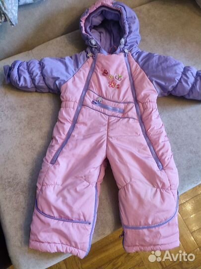 Детский зимний комбинезон на девочку 80