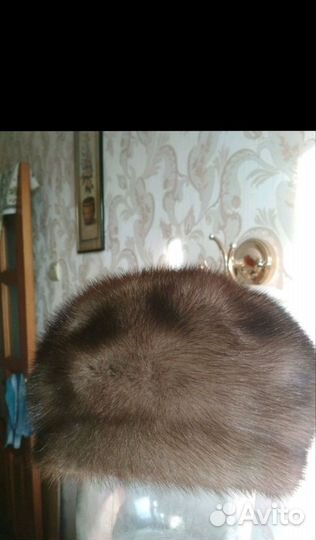 Норковый мягкий берет