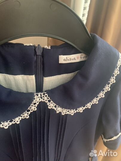 Платье школьное синее для девочки 122