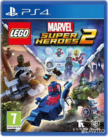 PS4 диск Lego Marvel Супер Герои 2,новый,запечатан