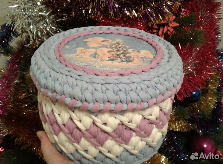 Корзинка-шкатулка декоративная