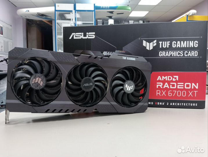 Видеокарта asus TUF gaming RX 6700XT 12GB