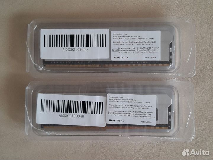 Новая ddr4 2шт по 8gb 3200 Х.М.Р