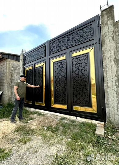 Ворота в Махачкале с отдельной калиткой на заказ
