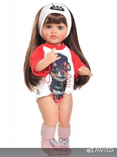 Кукла реборн 58 см силиконовая новая