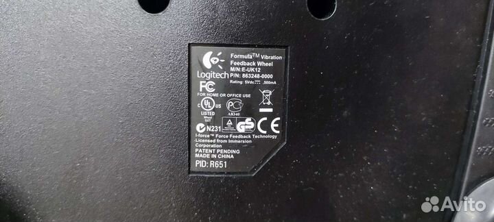 Игровой руль logitech e-uk12