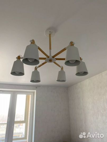 Новая Скандинавская потолочная люстра белая лофт