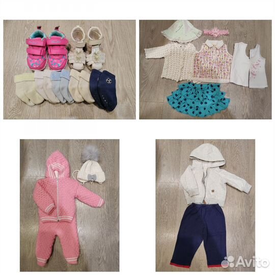Вещи на девочку пакетом 0-11 мес