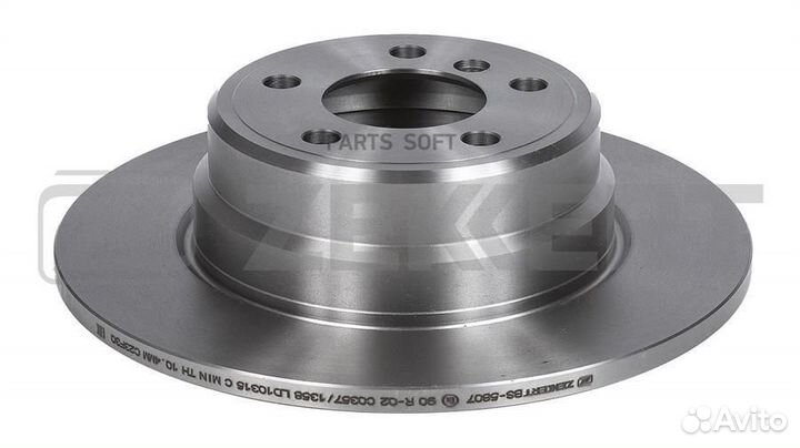 Диск торм. задн. BMW X5 (E53) 00- zekkert BS5807