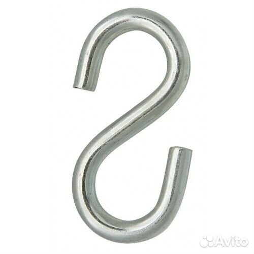 4 Крюк S-образный стальной Zn