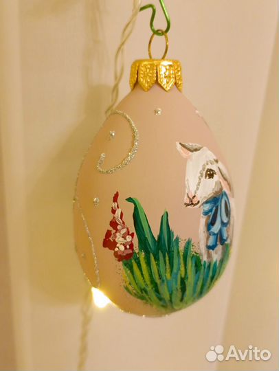 Елочная игрушка Пасхальное яйцо