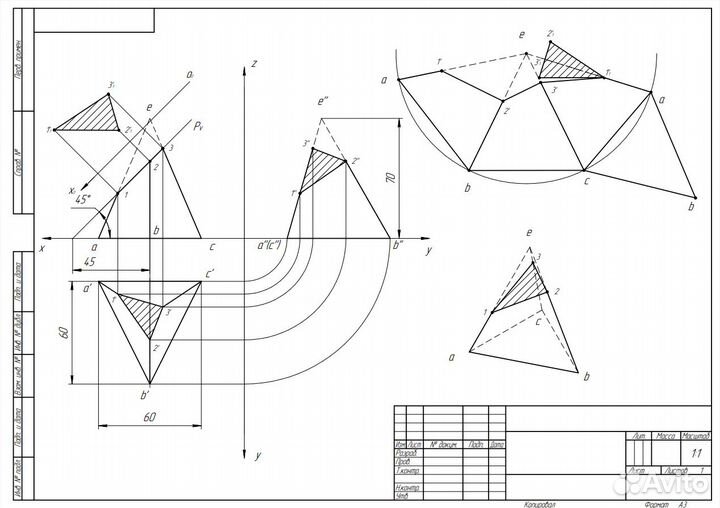 Чертежи инженерная/компьютерная графика Компас 3Д