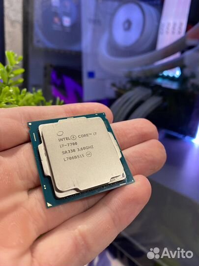 Процессор i7 7700+Охлад (башня)