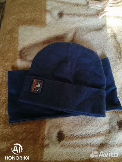 Комплект шапка и снуд для мальчика