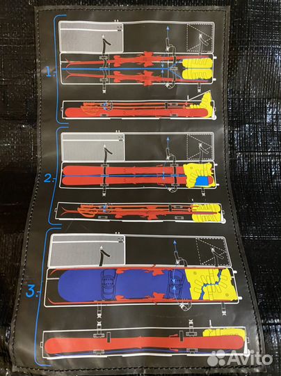 Чехол для горных лыж и сноубордов