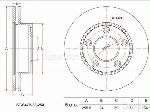 Диск тормозной
