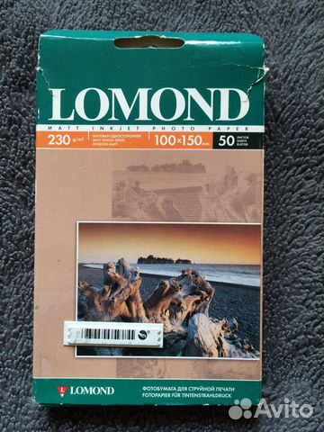 Фотобумага матовая Lomond 100x150 мм, 230 г/м2,27л