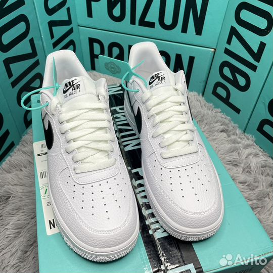 Nike Air Force 1 White Black Оригинал