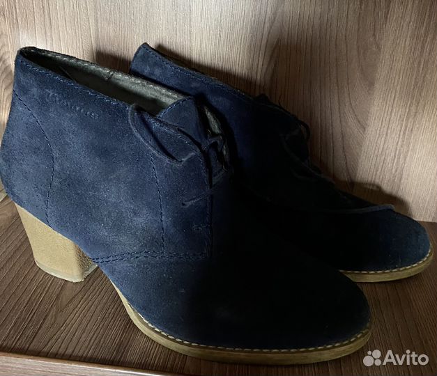 Ботинки замшевые