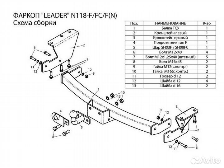 Фаркоп установка тсу Nissan Murano Z51 Restyling
