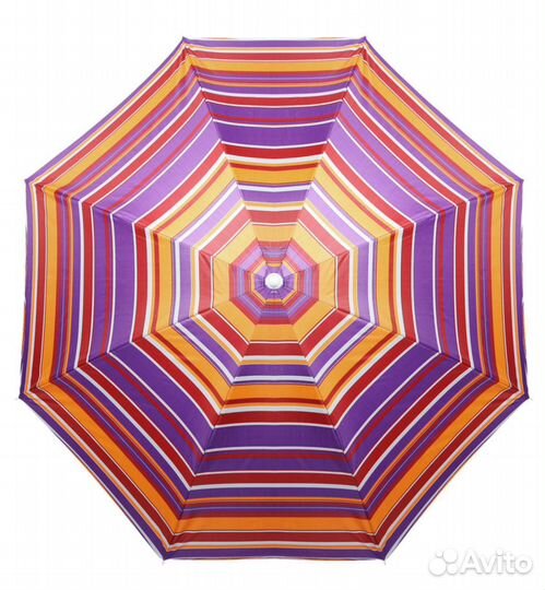 Зонт пляжный «Модерн» с серебряным покрытием