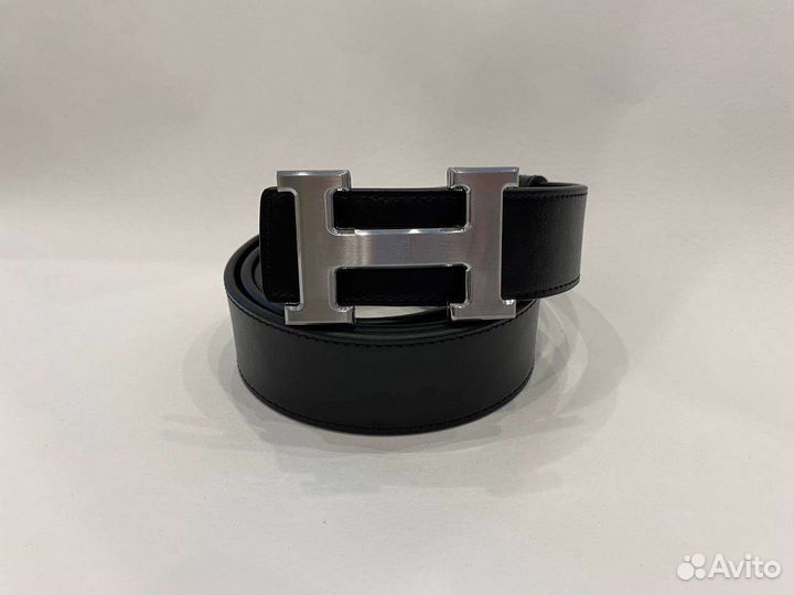 Мужской кожаный ремень hermes