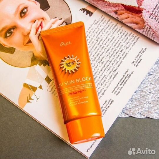 Крем Ekel UV Sun Block SPF50/PA++