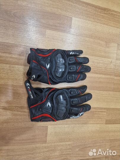 Мотоперчатки кожаные