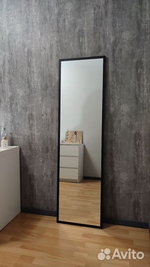 Зеркало настенное 160 х44 см, рамка 2 см