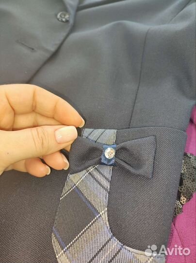 Пиджак синий 134 Ореана, школьная форма