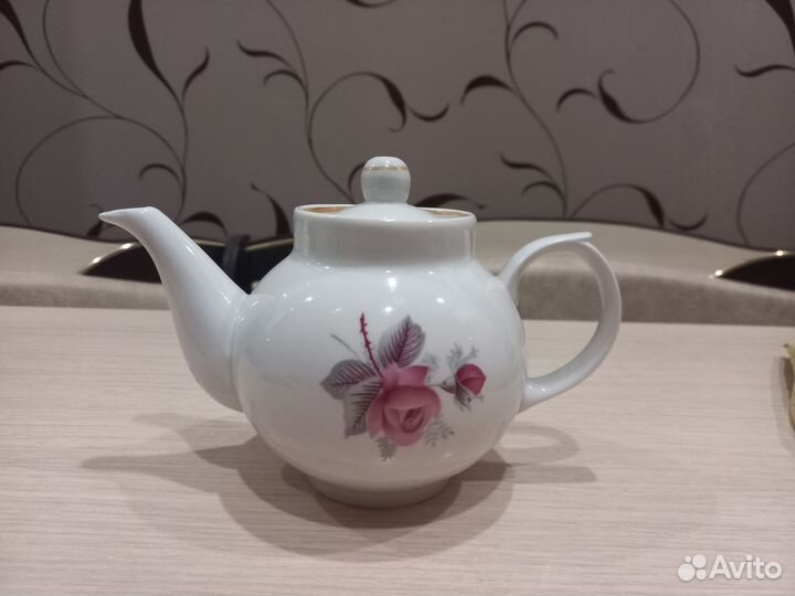 Чайник заварочный СССР и бокал