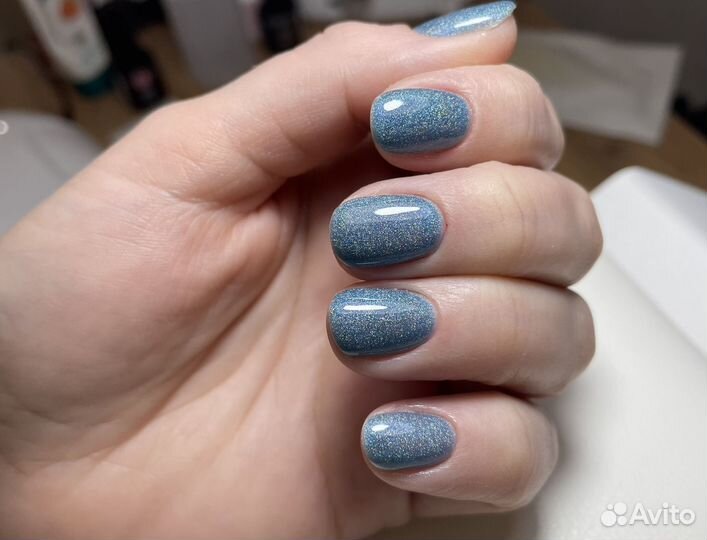 Маникюр с покрытием гель лаком Камешково