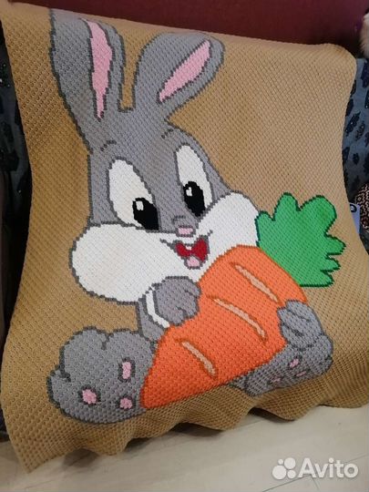 Покрывало/плед/вязаный/ручная работа