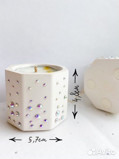 Подсвечник из гипса. Для чайных свечей