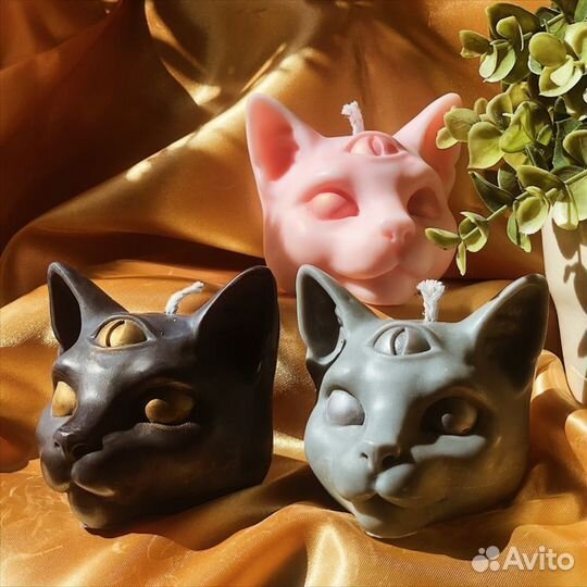 Молд «Кот» для свечей