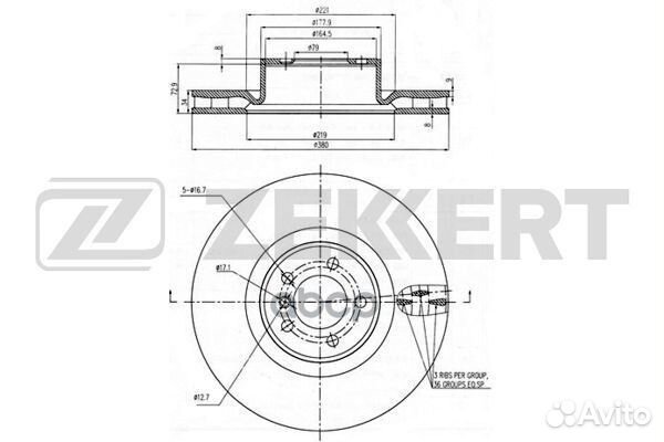 Диск торм, перед, Land Rover Range Rover III 09
