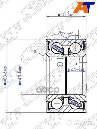 Подшипник перед ступицы/задней VW transporter 90