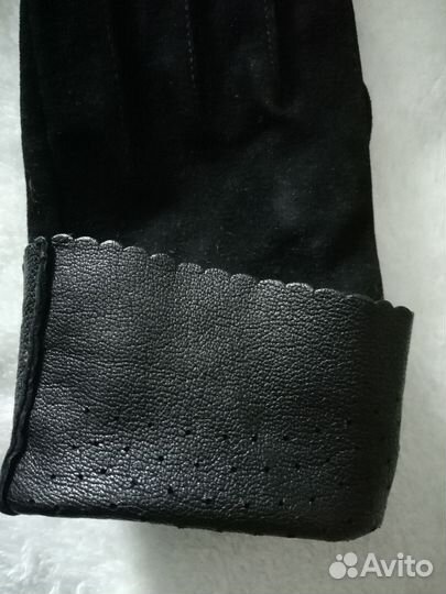 Перчатки женские натуральная замша