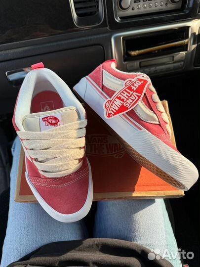 Кеды vans knu skool pink женские