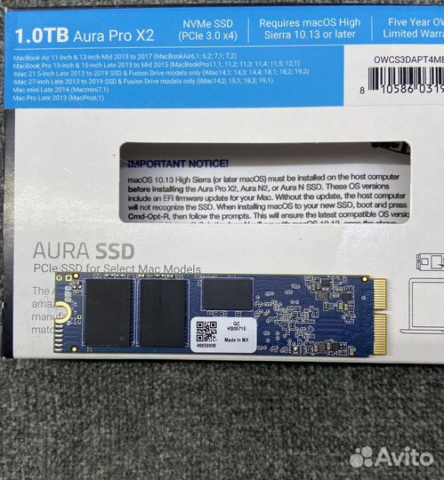 SSD Apple 1 Tb OWC Aura Pro X2