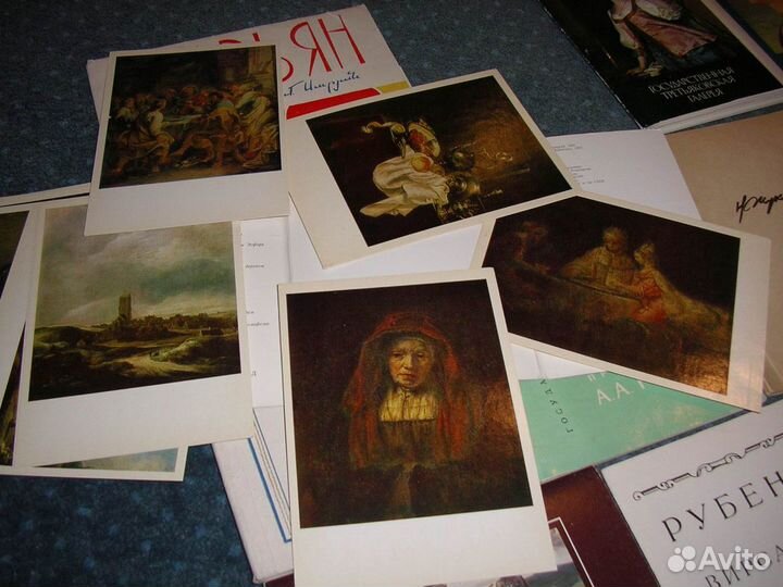 Открытки и буклеты по изобраз. иск. и кино
