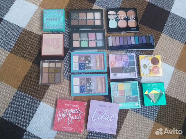 Палетки теней Ever Beauty, Farres, Vivienne Sabo